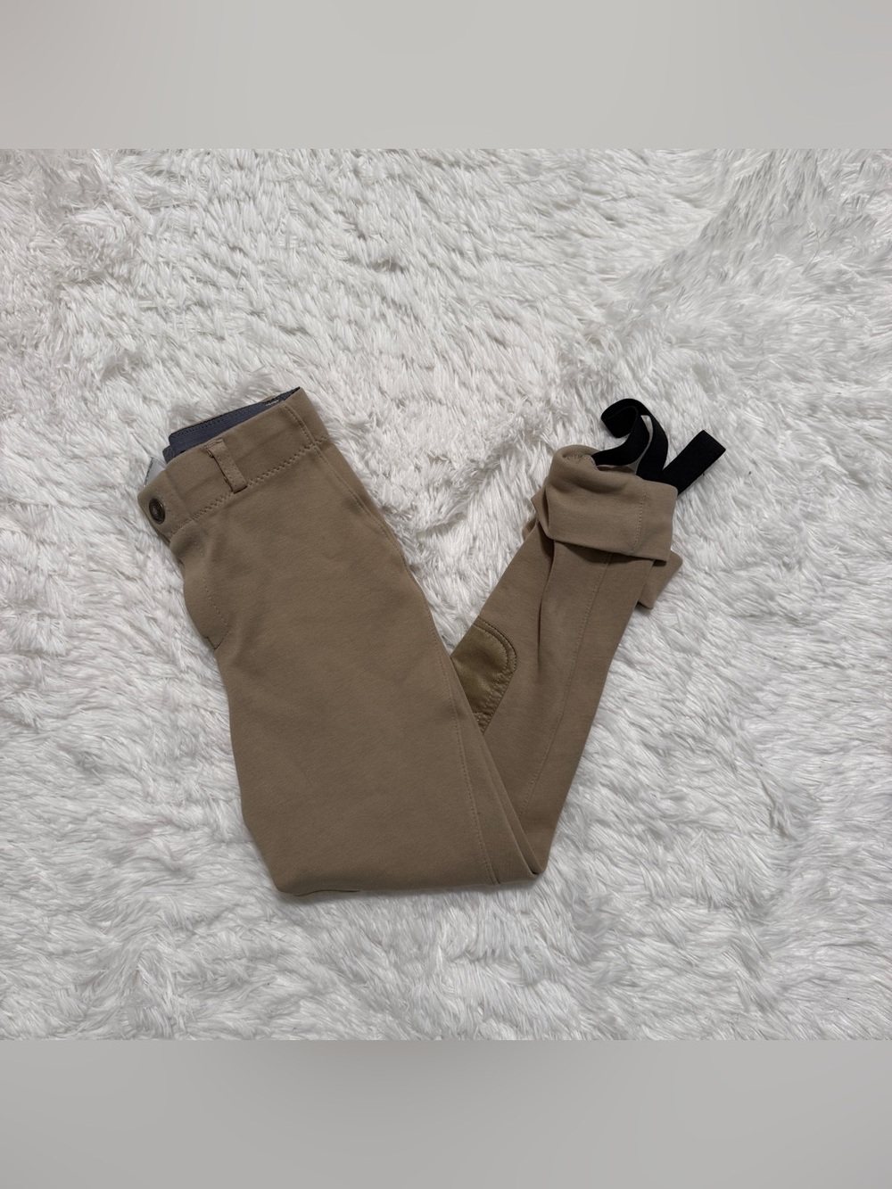 Child’s Size 8R Tan Tuffrider Knee Patch Horseback Riding Jodphur Breeches